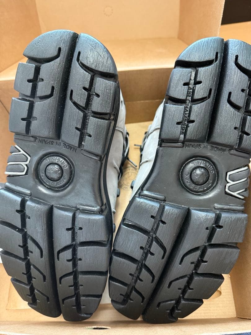 NEW ROCK ニューロック グレー ボリュームソールブーツ あおばくん着用