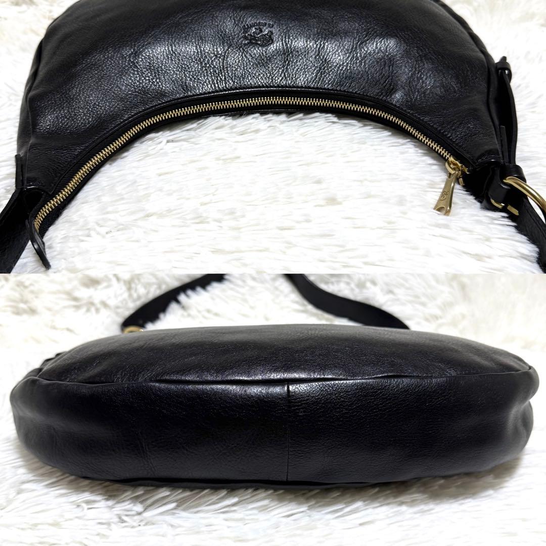 美品 イルビゾンテ ハーフムーン ワンショルダー ショルダーバッグ 新