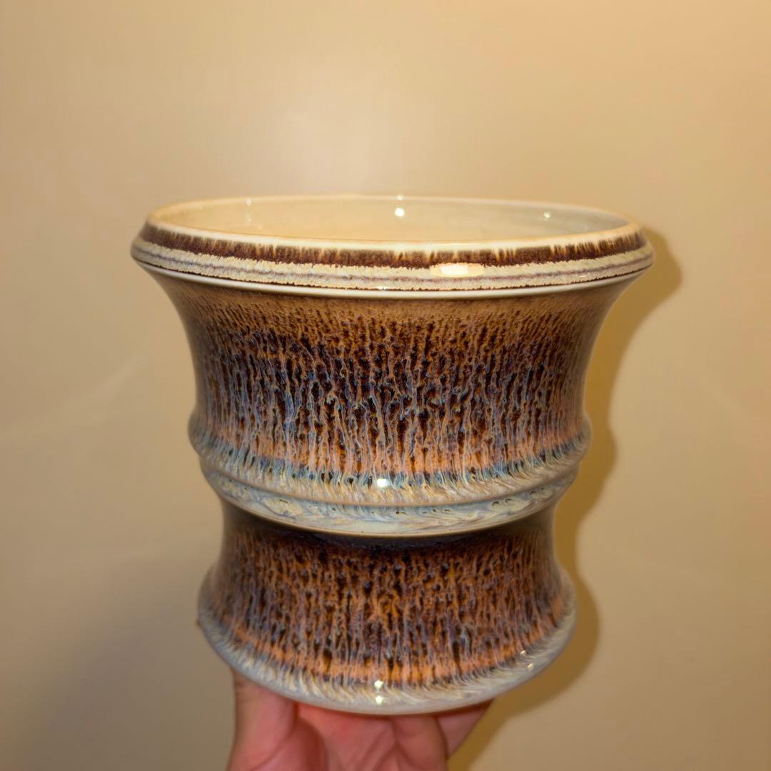 XL SIZE 盆栽鉢 作家鉢 陶器 真柏 糸魚川 皐月 五葉松 黒松 長寿梅 盆栽