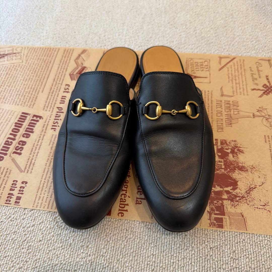 ブラック ローファー ミュール 37 コルソローマ ノーヴェ CORSO ROMA 9 フラットミュールローファー