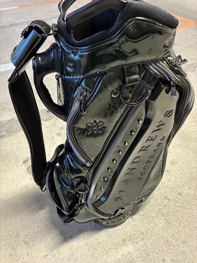 早い者勝ち！ St Andrews セントアンドリュース　ゴルフバッグ カーキ ゴルフアパレルブランド『St ANDREWS（セント・アンドリュース）』が