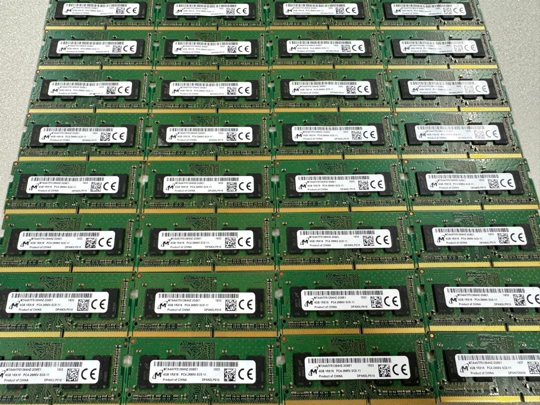 メモリ まとめ売り 4GB 1RX16 PC4-2666V-SC0-11 | 激安通販のイーサプライ