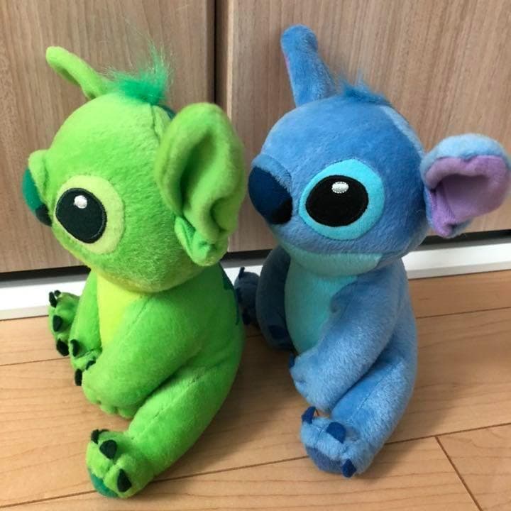 リロ&スティッチ スティッチ タイ限定販売 ぬいぐるみ グリーン/ブルー
