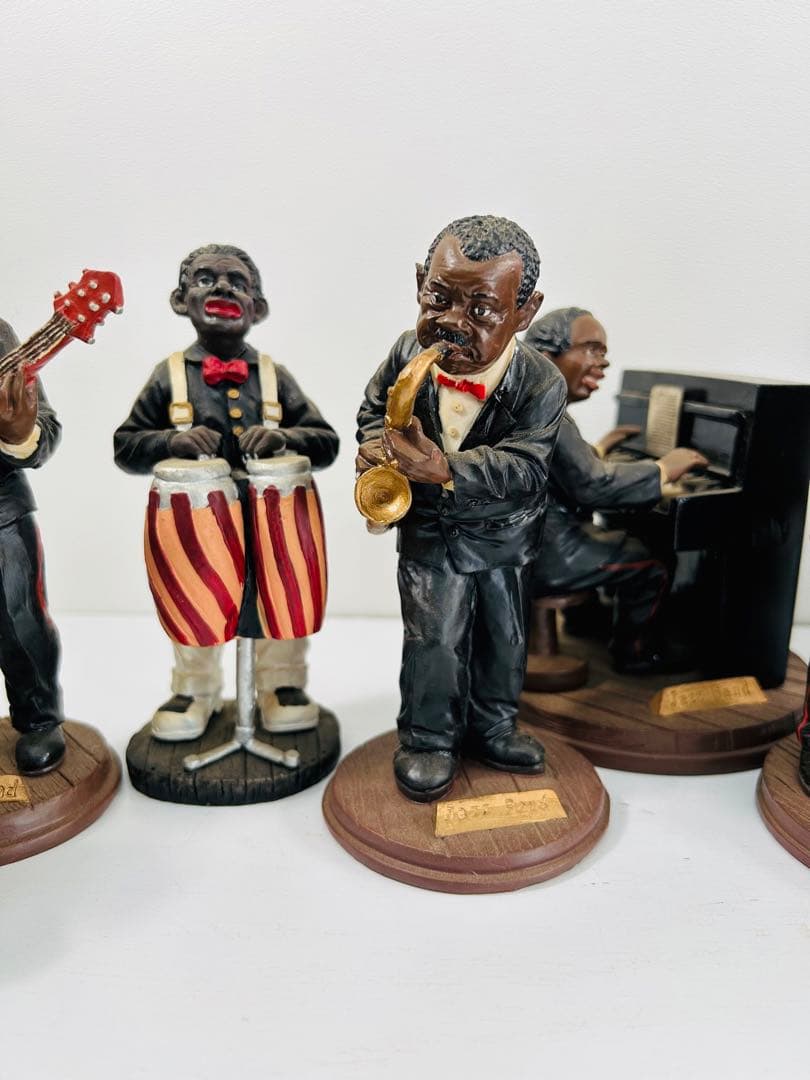 黒人 ジャズバンド 置物 8体 陶器 JAZZ|mercariメルカリ官方指定廠商