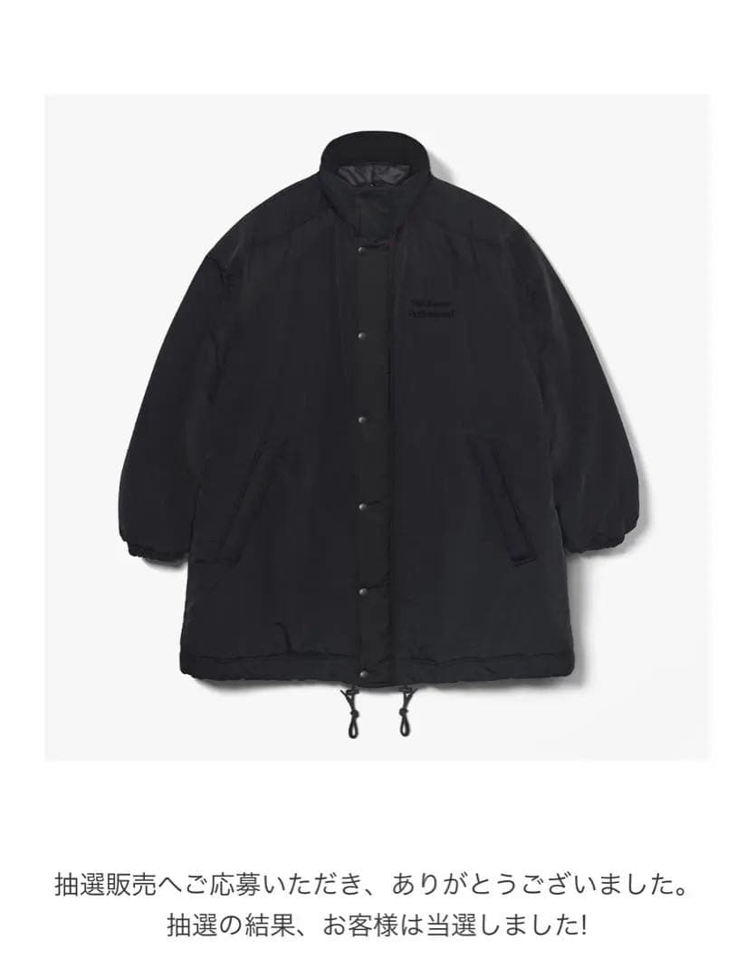 ENNOY PADDED NYLON BENCH COAT エンノイ M - メルカリ