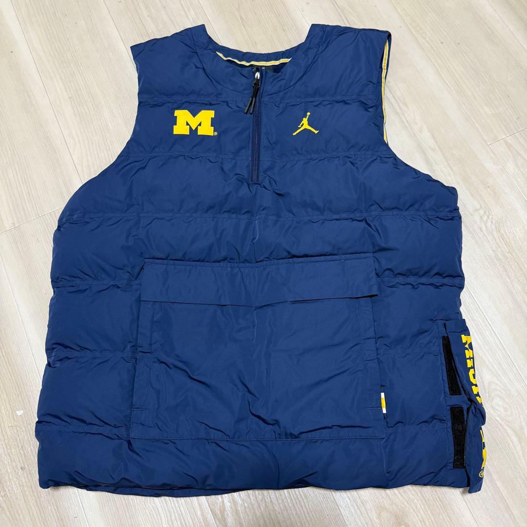【美品】Nike NCAA ミシガン大学 ジョーダンハーフジップベスト a69cfdd969aac2478f268c2cef6194