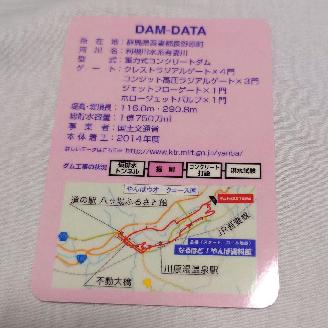 激レア〕八ッ場ダム ダムカード（建設中）春爛漫やんばウォーク