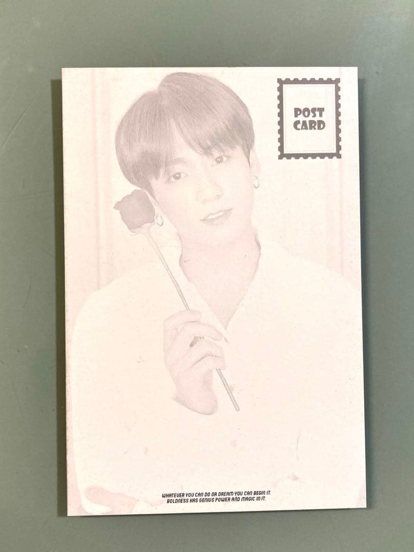 ジョングク直筆サイン入り公式ポストカード写真…BTS…防弾少年団