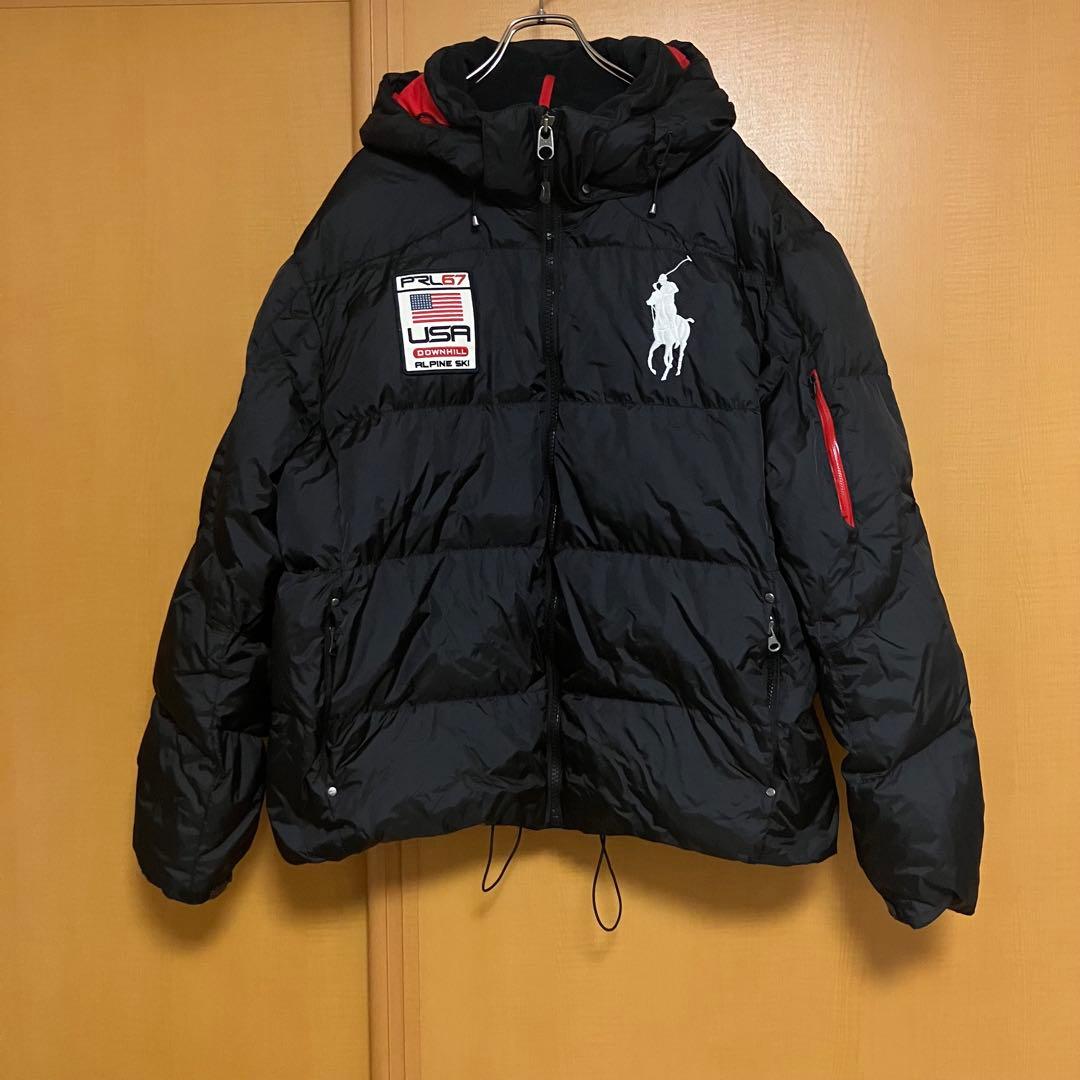 ラルフローレン ビッグポニー ダウンジャケット 刺繍ロゴ メンズ