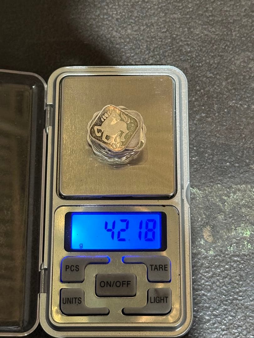 純銀 メダル　銘板 42.18ｇ