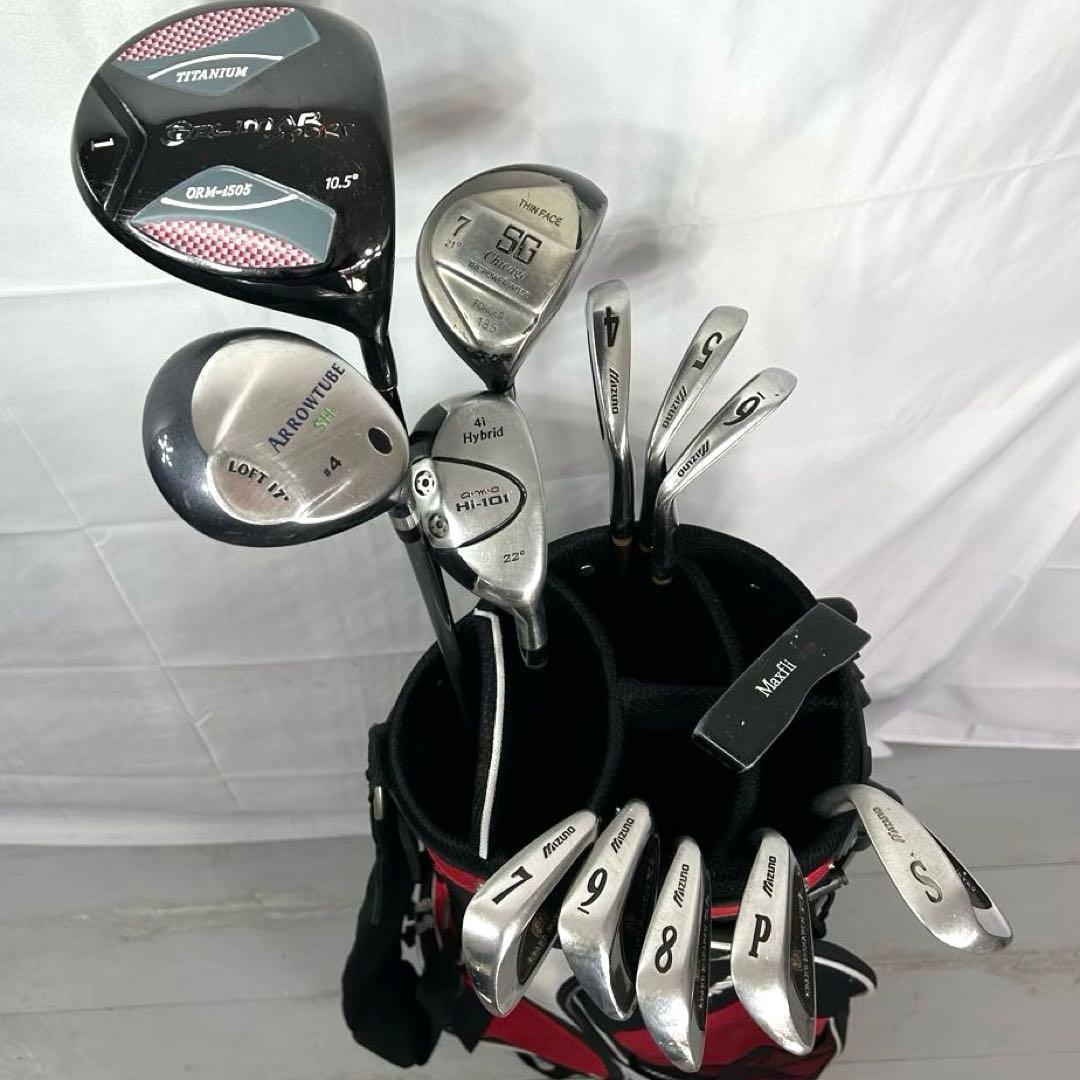 本格派 メンズゴルフクラブ 13本 フルセット ゴルフセット お試し