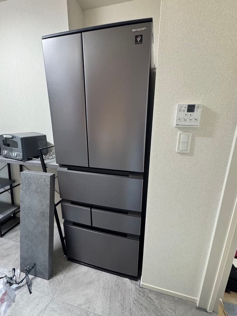 SHARP 4ドア冷蔵庫 大容量 グレー デンキチWeb / シャープ SHARP 冷蔵庫 457L 6ドア 観音開き ダスク