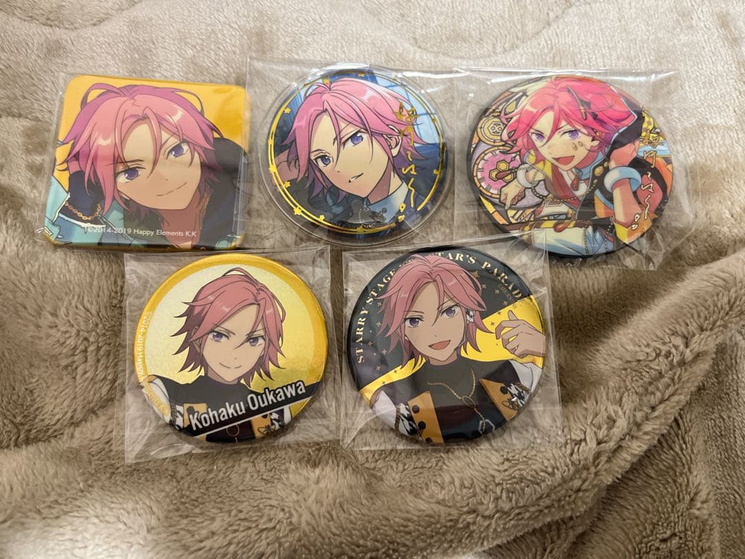 あんスタ 桜河こはく 缶バッジ スクエア缶 - メルカリ