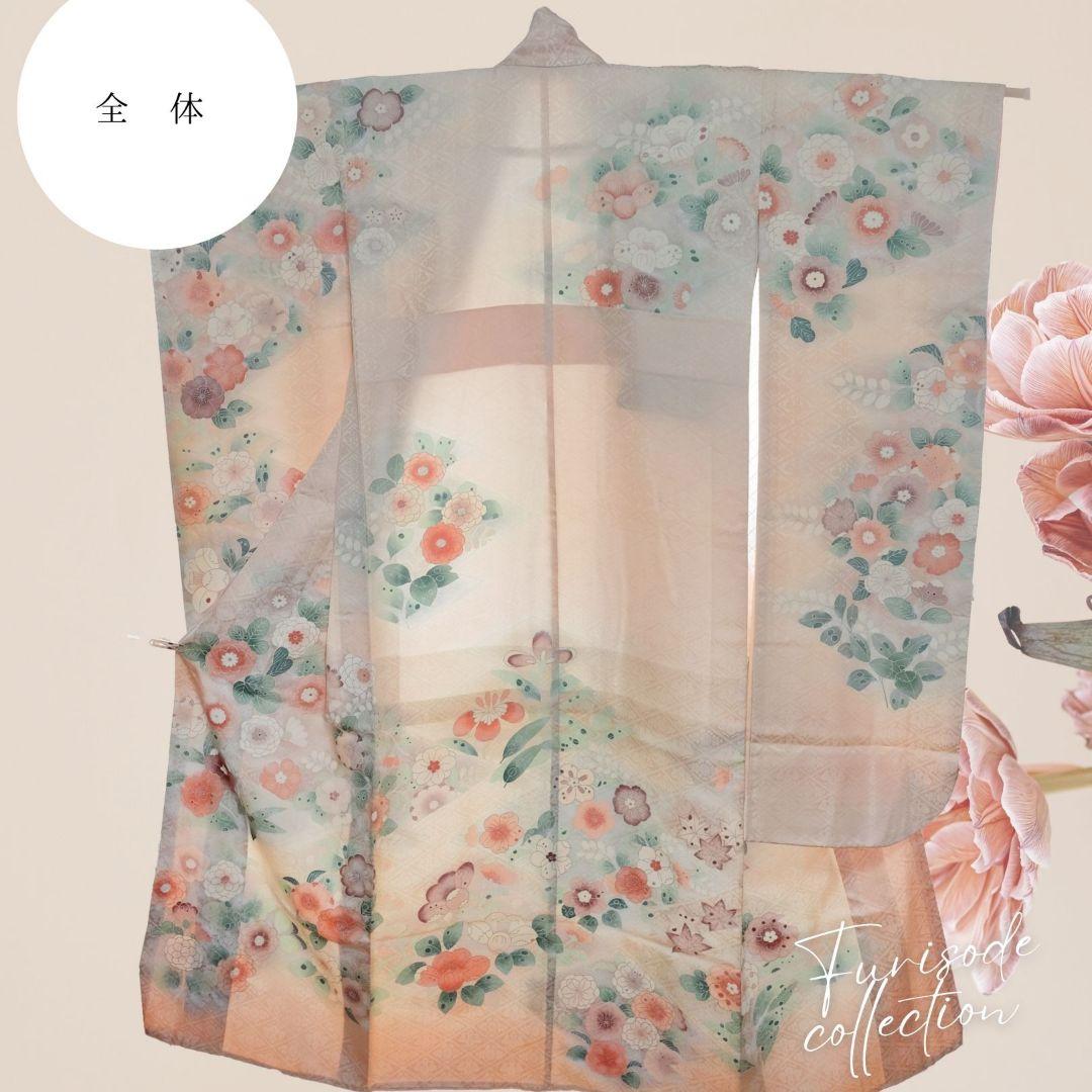 振袖フルセット ニュアンスピンク シャビーコーデ 成人式 卒業式