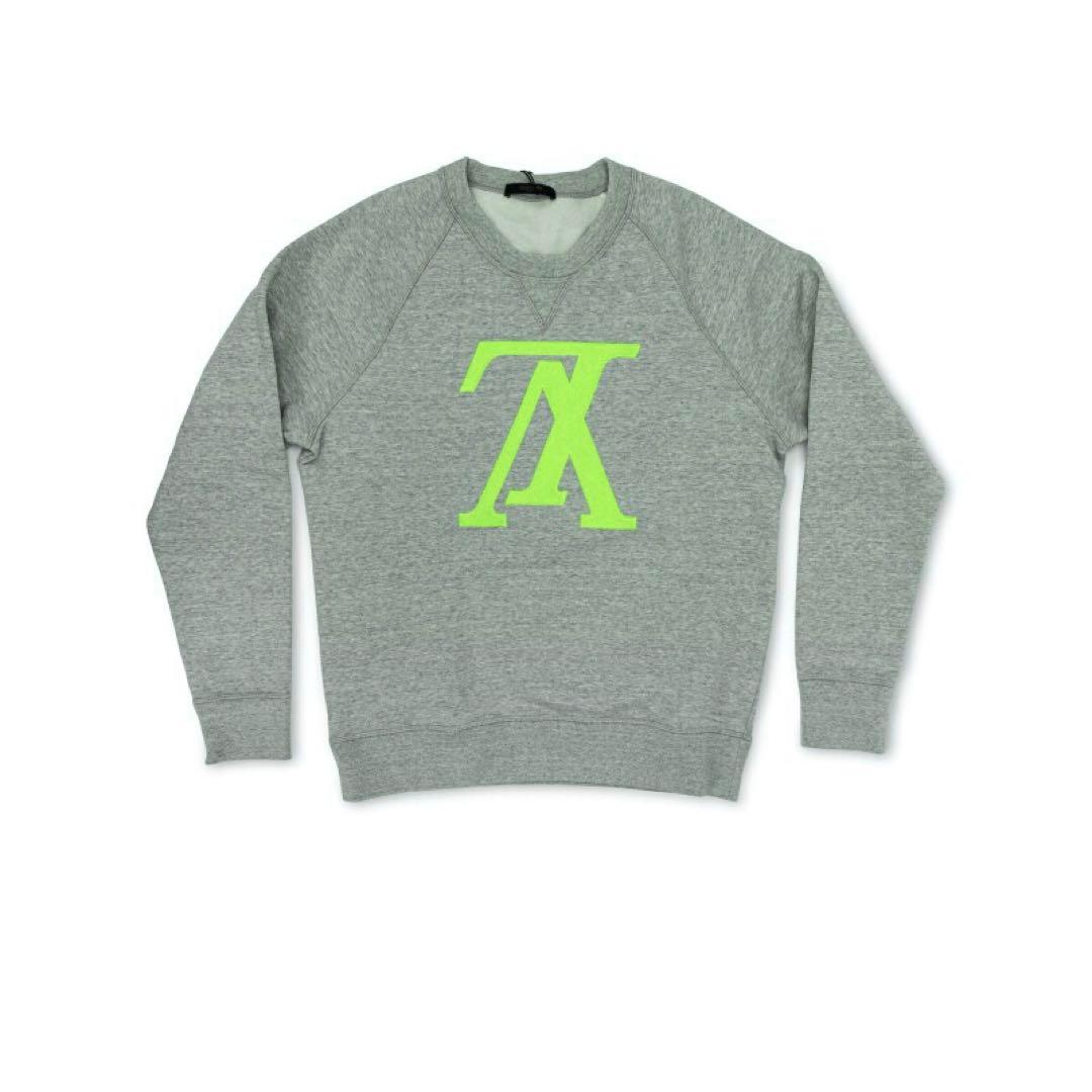 ルイヴィトン 本物 希少 アップサイドダウン ロゴ クルーネック