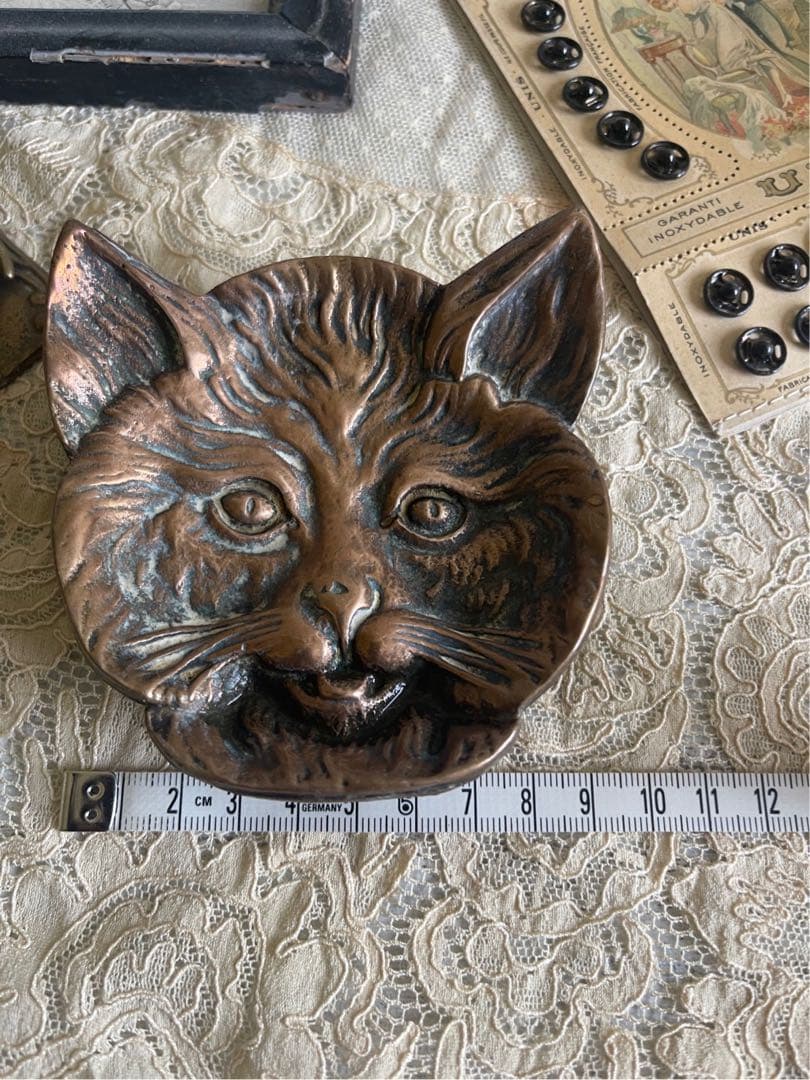 yu_and_a様専用【き1】30 フランスアンティーク ブロンズ 猫