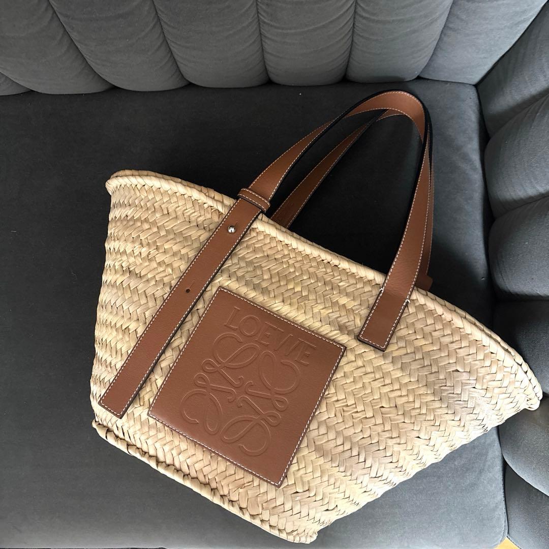 コ*ト様 【美品】ロエベ　バスケットバッグ　カゴバッグ　ミディアム LOEWE】アナグラム バスケットバッグ ミディアムサイズ (LOEWE/かご