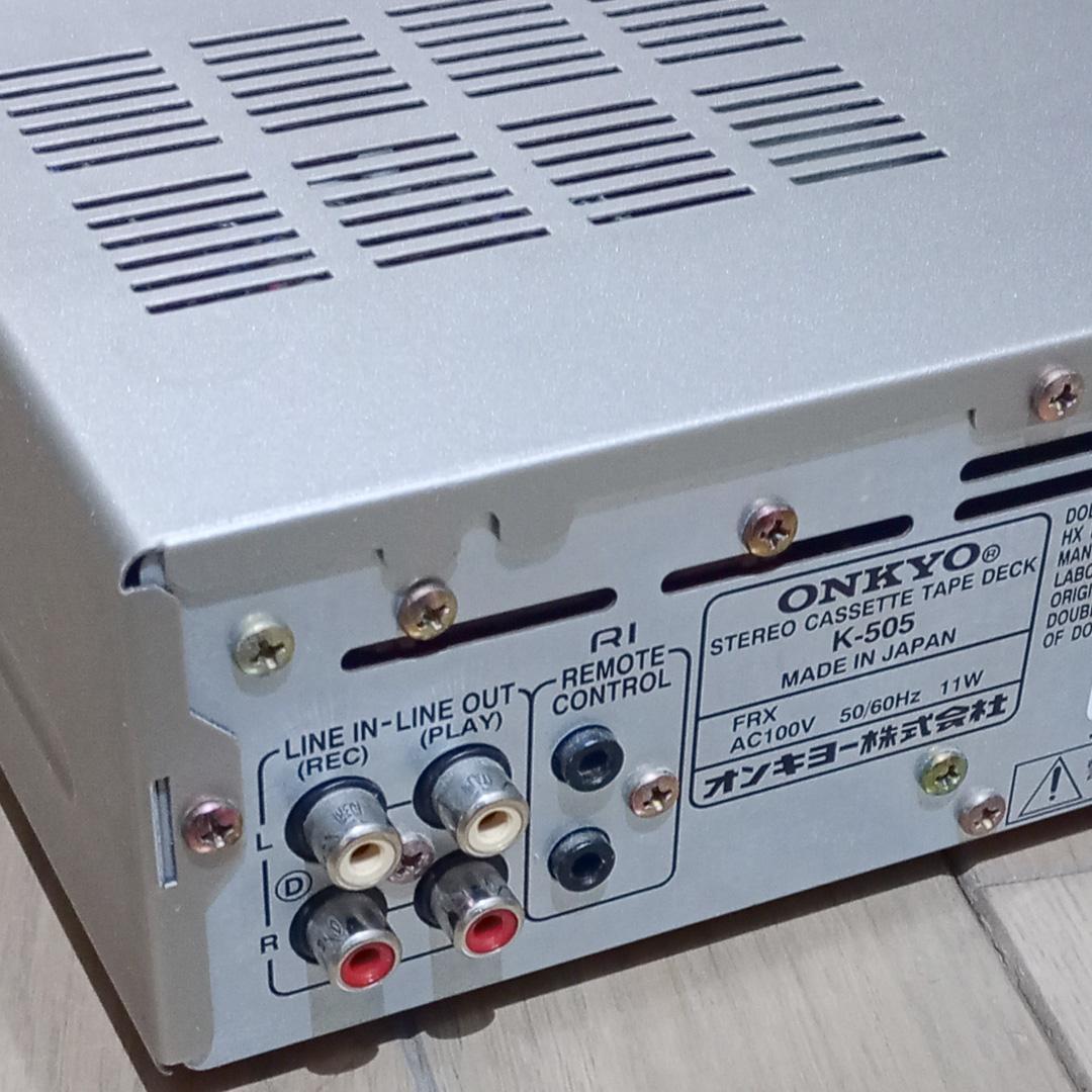 ONKYO K-505 ステレオ カセットテープデッキ 美品 オンキョー 日本製