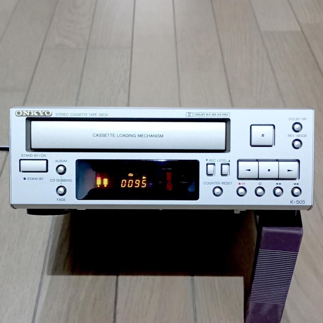 ONKYO K-505 ステレオ カセットテープデッキ 美品 オンキョー 日本製
