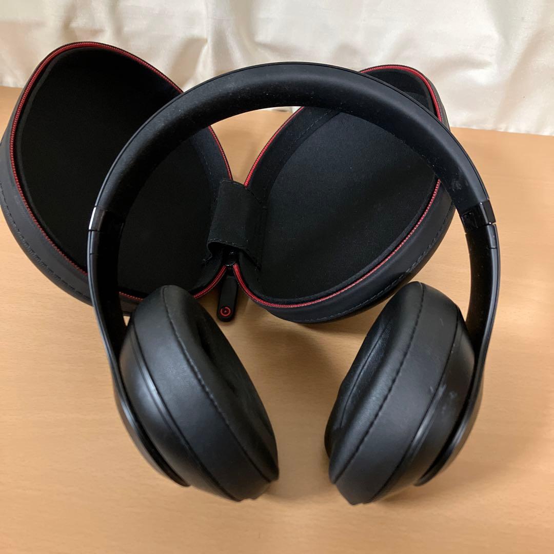 【美品】Beats studio3 ワイヤレス ヘッドホン ブラック ブルートゥースヘッドホン STUDIO3 Wireless ミッドナイトブラック