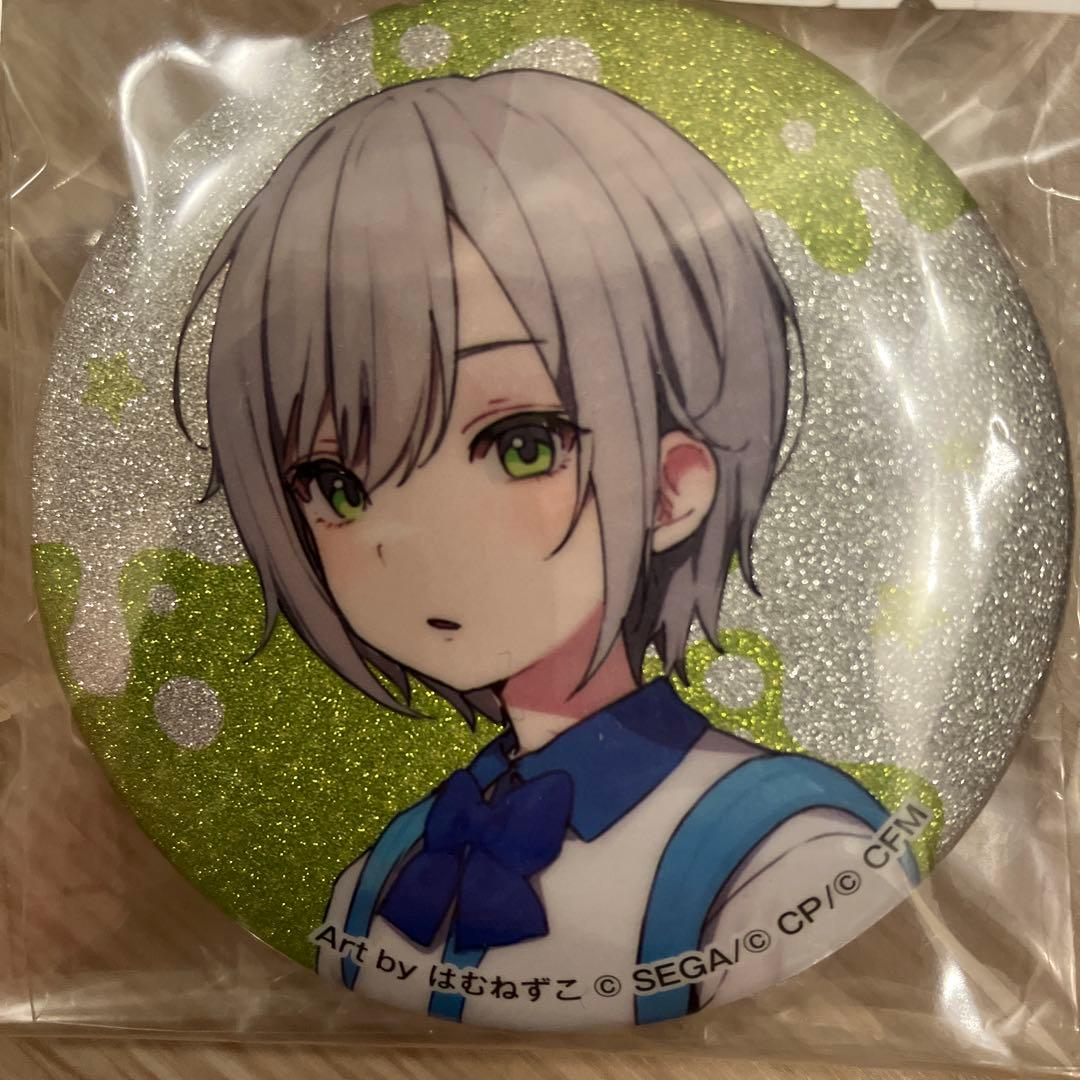 プロセカ ローソン 限定 コラボ グリッター缶バッジ 日野森志歩 - メルカリ