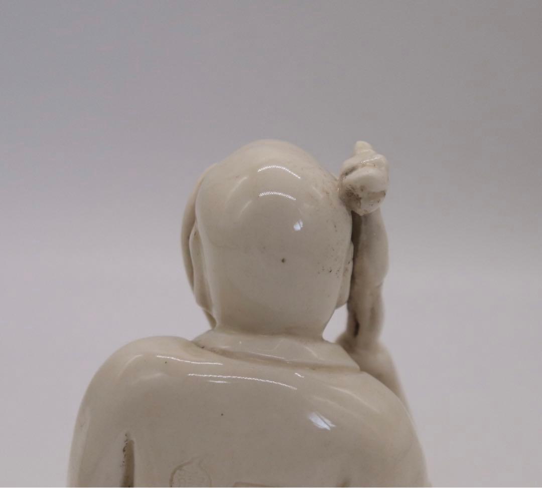 中国 徳化窯白磁達磨 清時代 木箱入 送料込み0730 - メルカリ