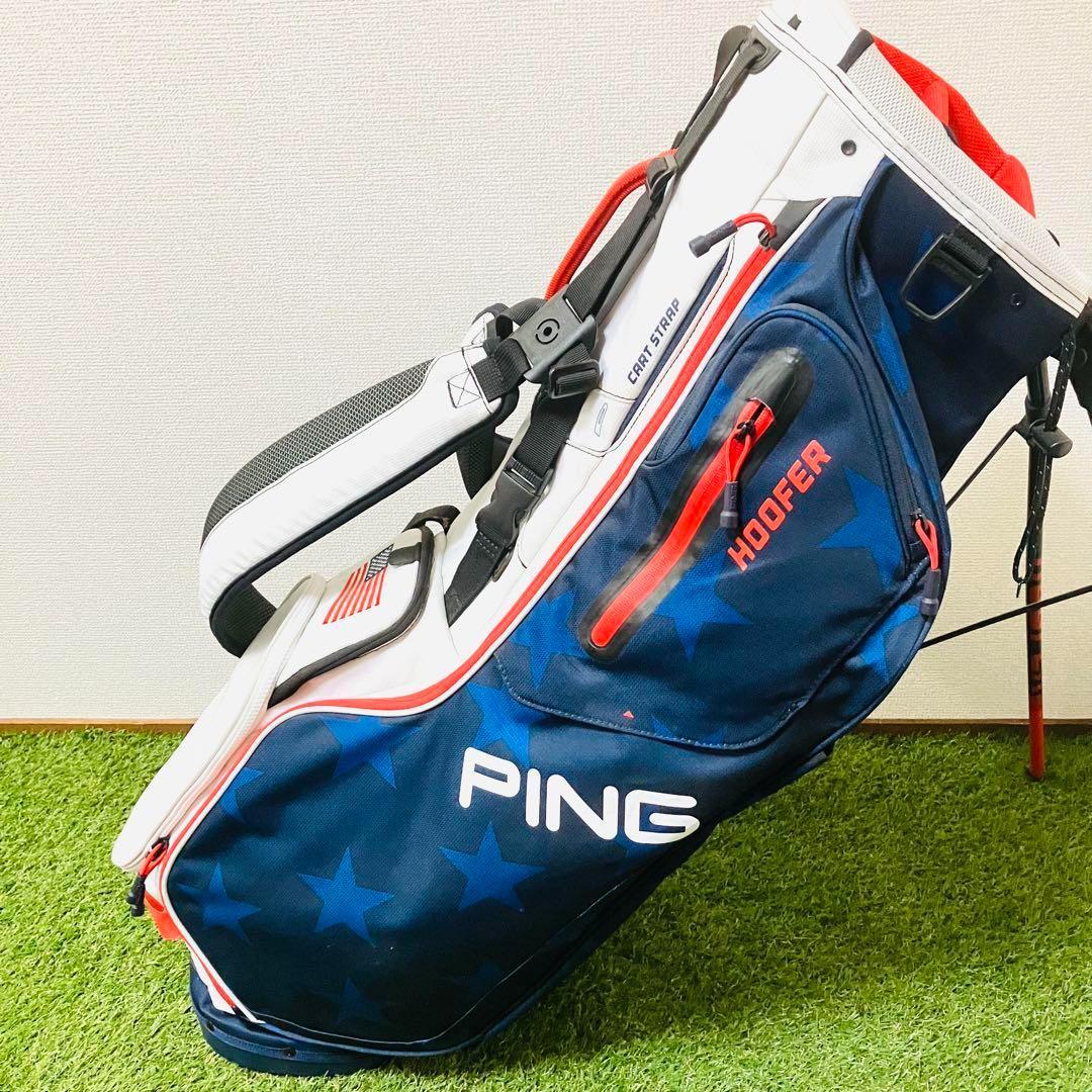 PING ピン スタンド式 キャディバッグ 星条旗カラー HOOFER - メルカリ