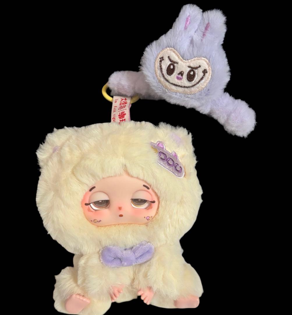 babythree doudou スリーピーベイビー 猫 ラブブヘアクリップ付き