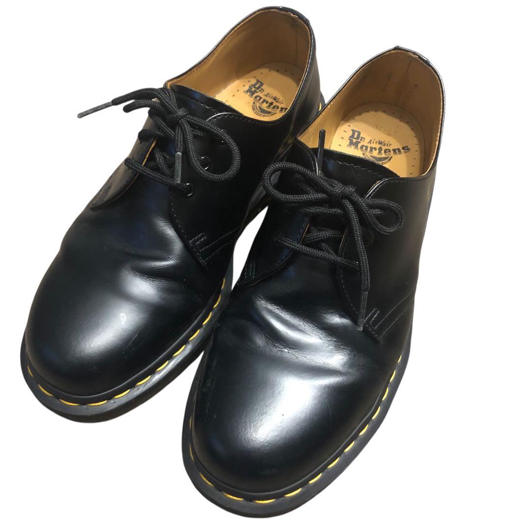 Dr. Martens ブラック レースアップ 3ホール UK8