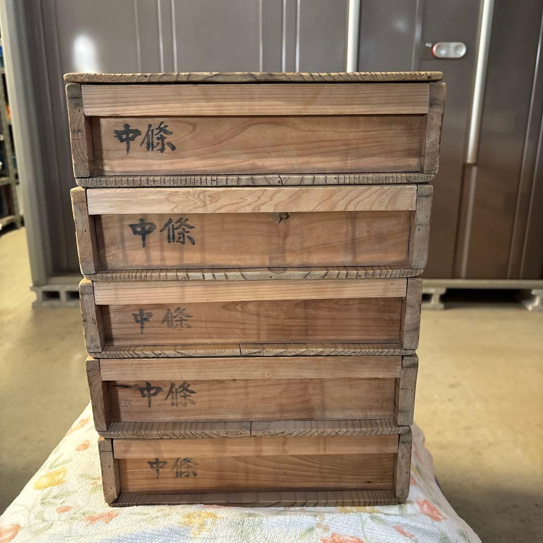 もろぶた 木箱 餅箱5箱 蓋1枚 ばんじゅう 昭和レトロ 名前入り - メルカリ