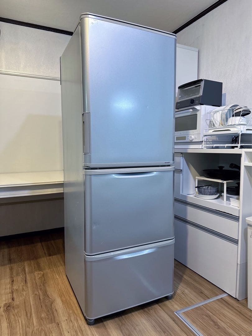 SHARP SJ-W351E-S 冷蔵庫 シャープ 3ドア冷蔵庫 SJ-W351E-S 350L 2019年製