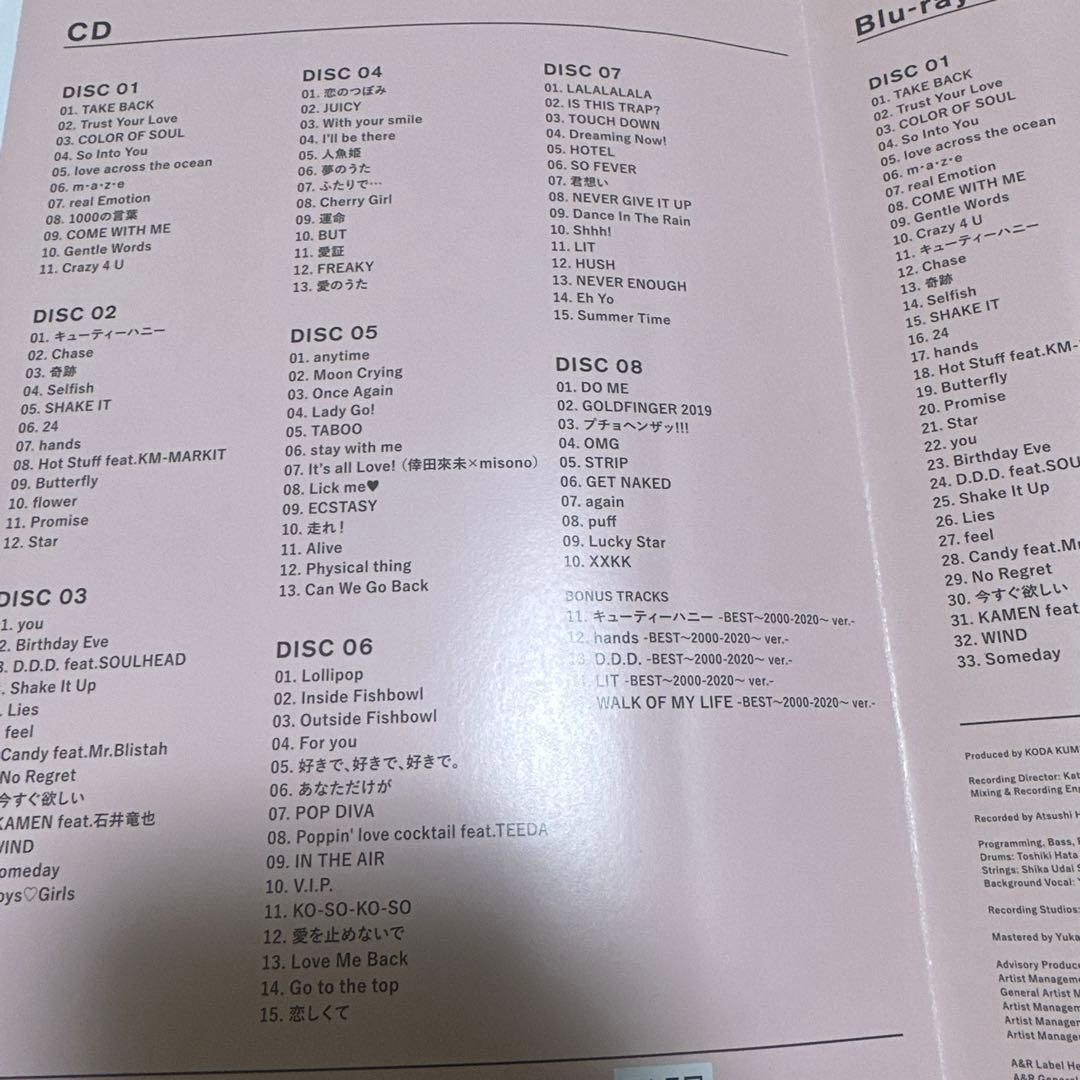 廃盤レアKODA KUMI BEST -2000-2020- ※ブルレイ1枚なし