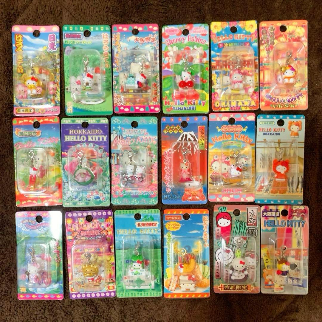 ご当地キティ 68個 根付 ファスナーマスコット パンク/新宿ver.キティ