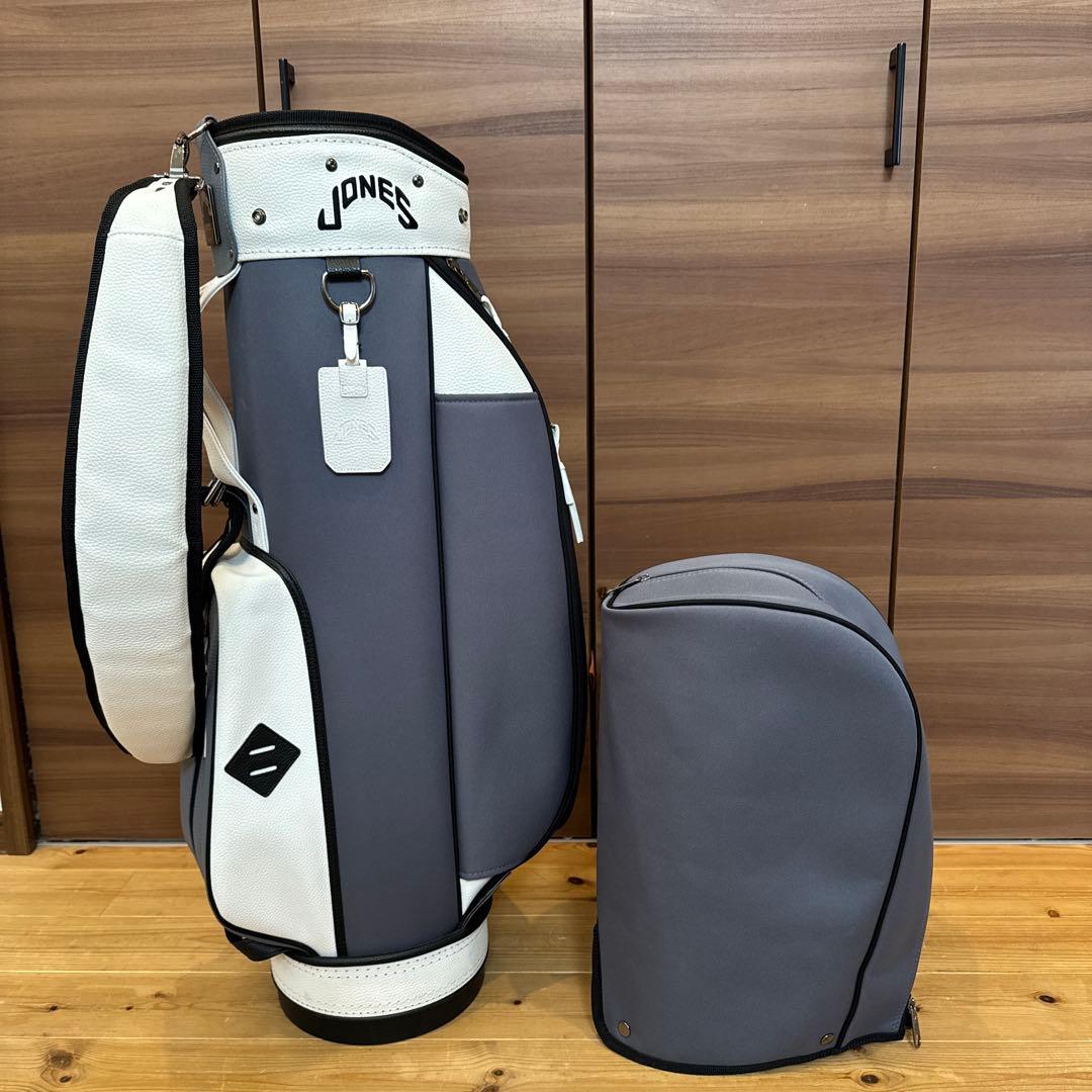 JONES キャディバッグ グレー/ホワイト Rider Bag - White – Jones Golf Bags