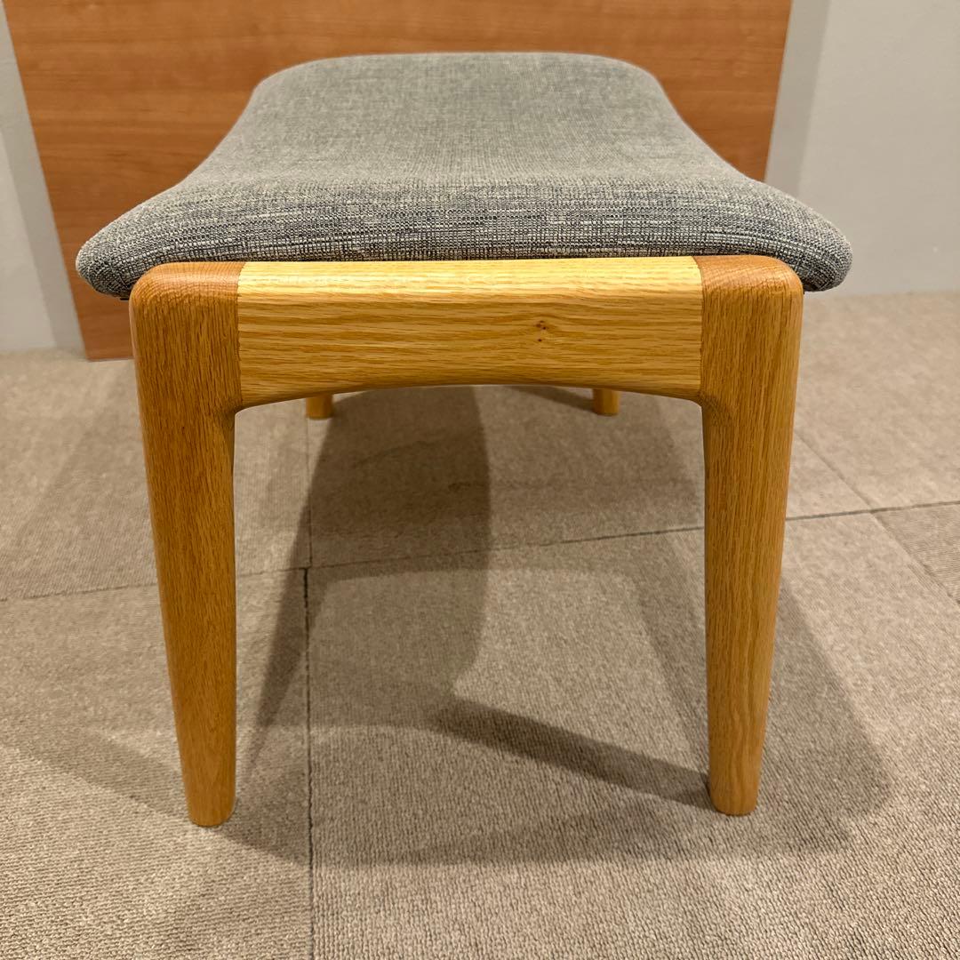 マルキン家具 シキファニチア ノースオットマン グレー 天然木