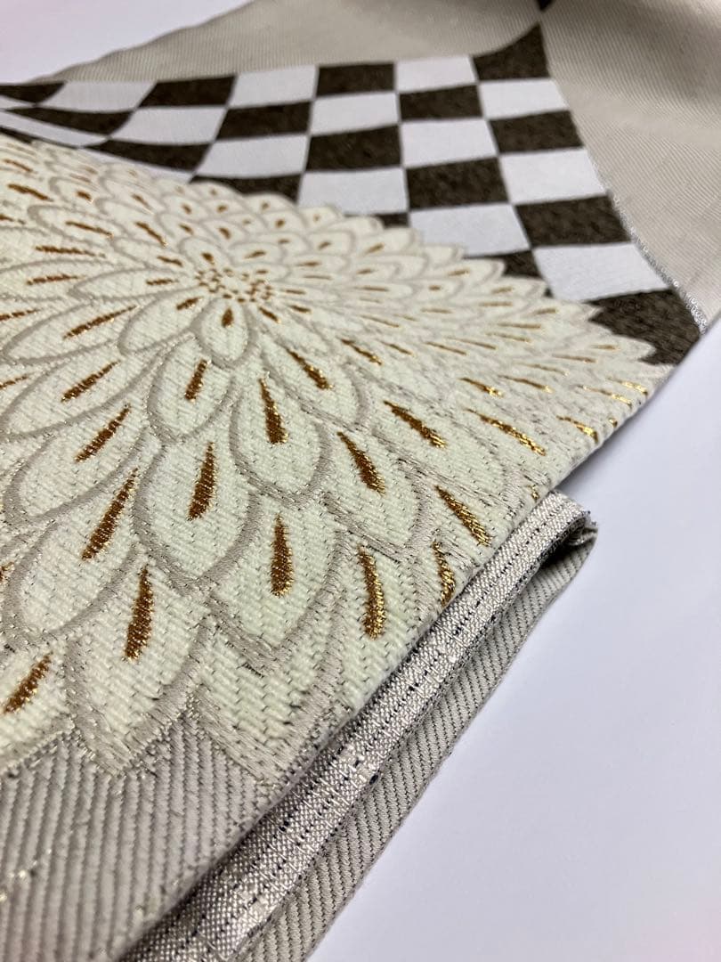 お仕立て上がり名古屋帯 新品未使用品 正絹 西陣織 No.346 - メルカリ