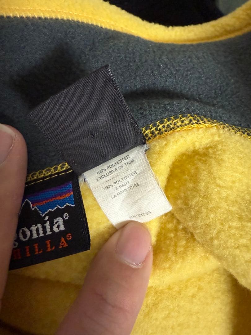 patagonia シンチラ フリース ベスト M イエロー USA - メルカリ