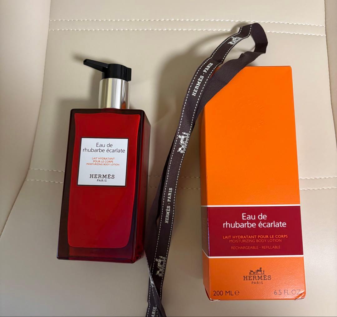 【新品未使用】エルメス オー ドゥ ルバーブ エカルラット ボディローション オー ドゥ ルバーブ エカルラット モイスチャライジング ボディ
