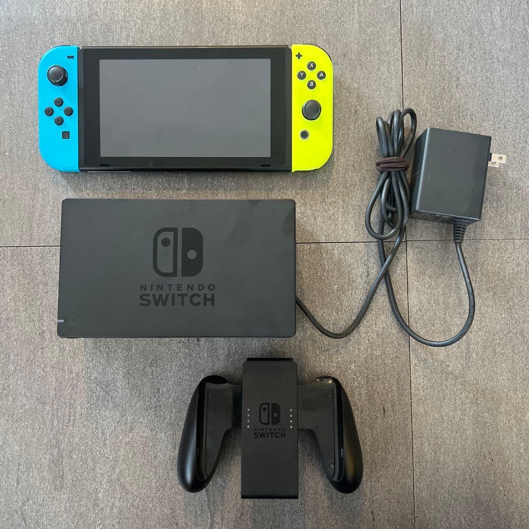 Nintendo Switch 青/黄 本体 + 付属品