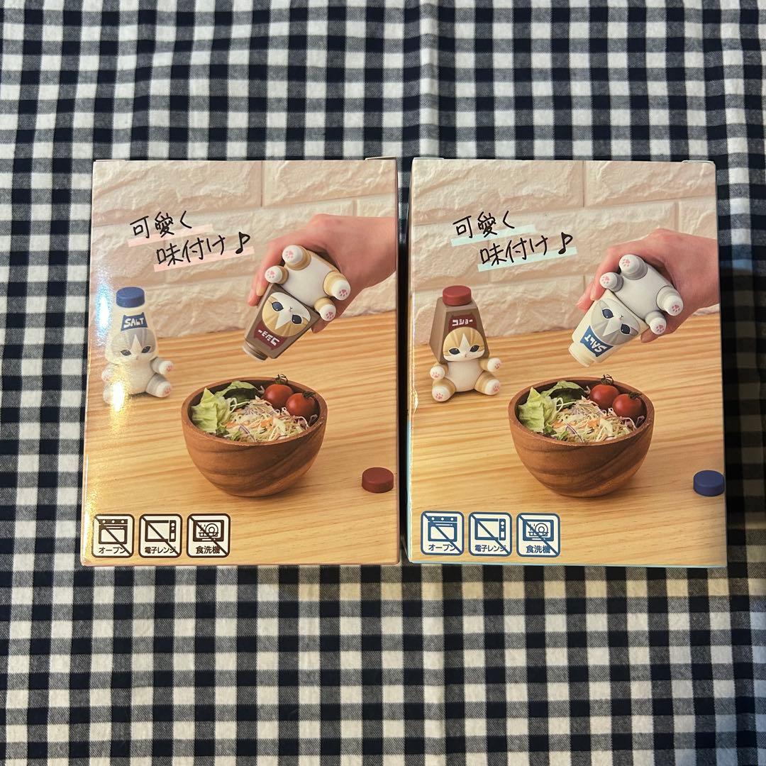 mofusand 】キッチンフィギュア 調味料入れ 2個セット - メルカリ