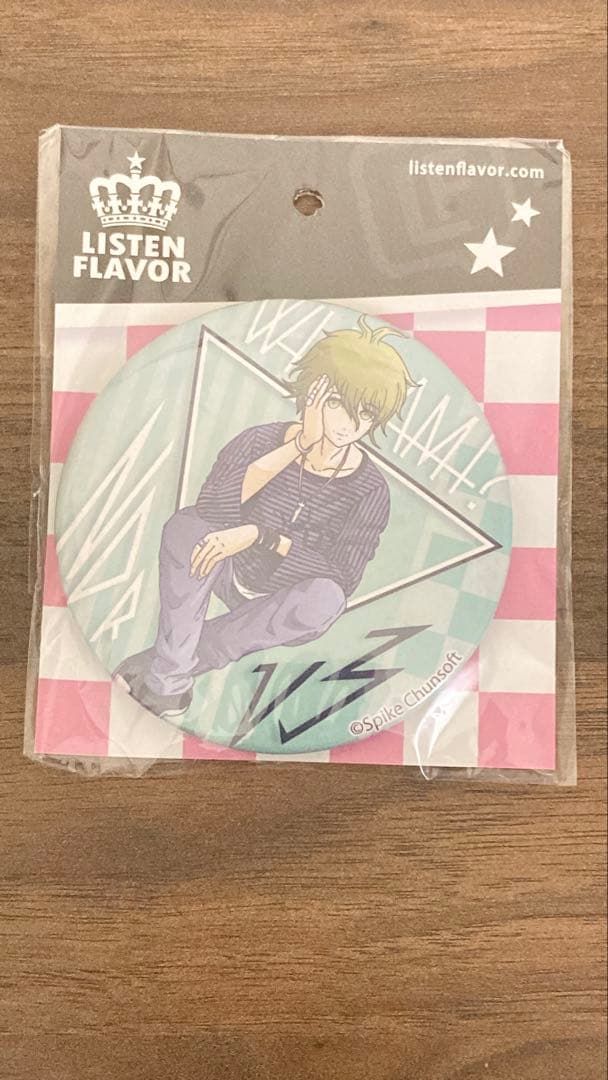 新品未開封】リッスンフレーバー×ダンガンロンパ 76mm缶バッジ 天海蘭