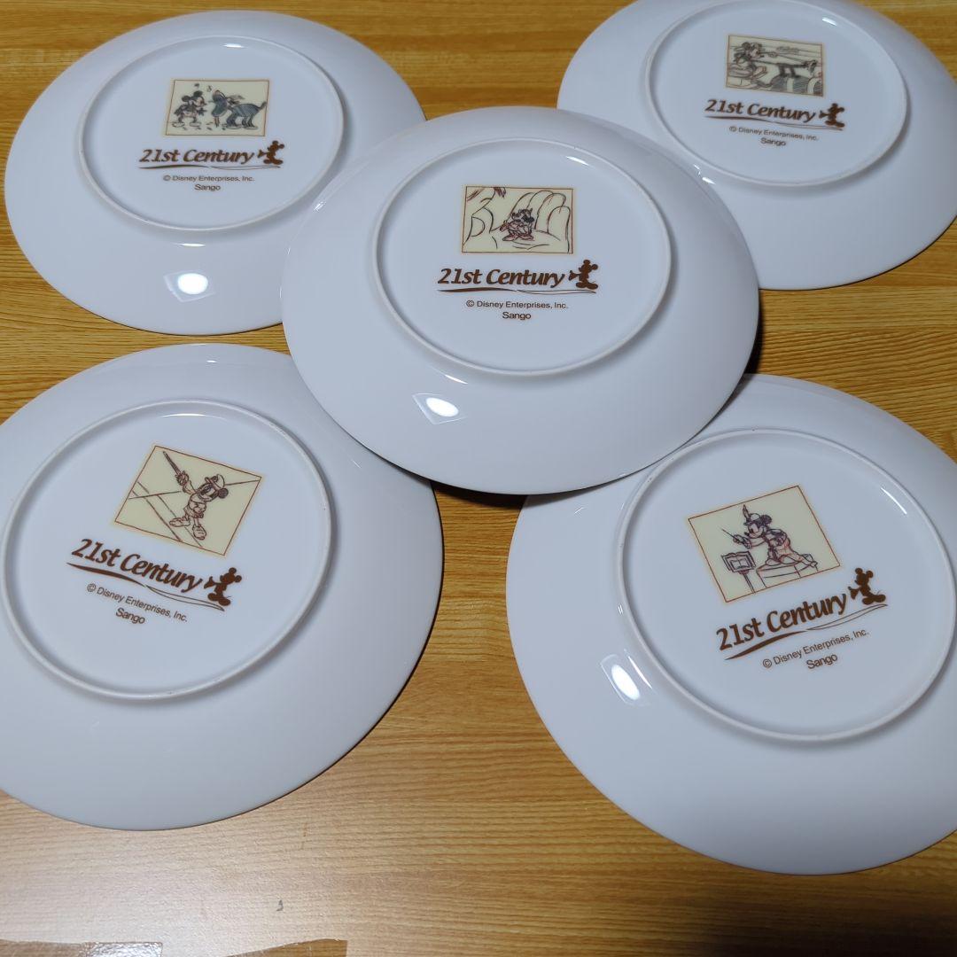 ディズニー 記念プレート ミッキーマウス メモリアル絵皿5枚セット