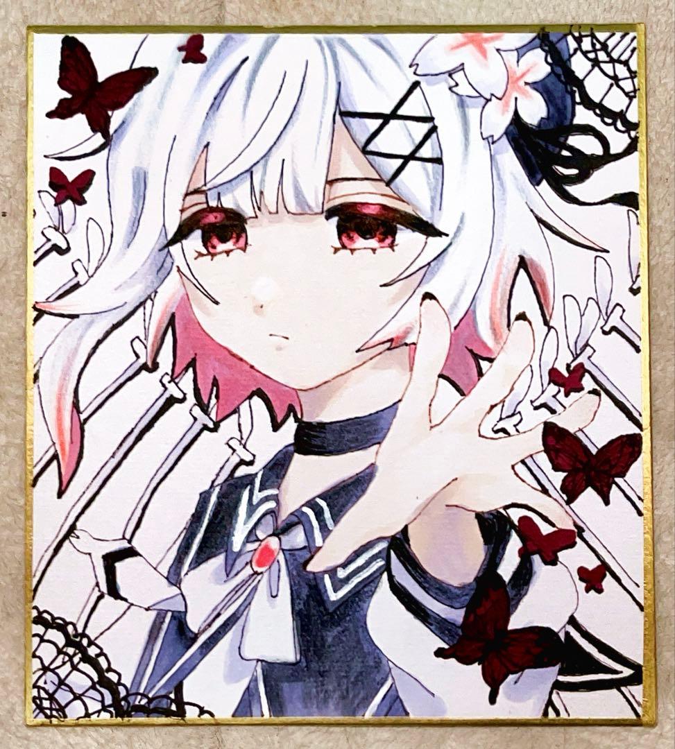 手描きイラスト アナログ 魔法少女ノ魔女裁判 桜庭エマ まのさば