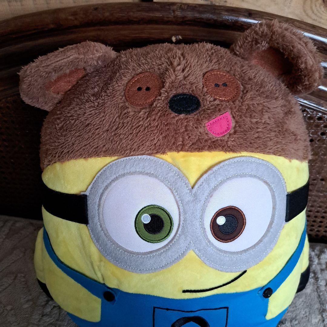 ミニオン ぬいぐるみ クマ耳付き 40×50くらい - メルカリ