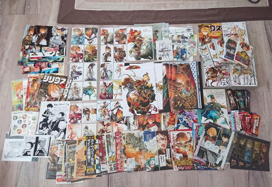 将国のアルタイル 抽プレ当選品 サイン本 店舗特典イラストカード 等