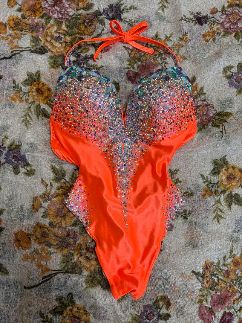 JBBF フィットモデル モノキニ オレンジサテン - メルカリ