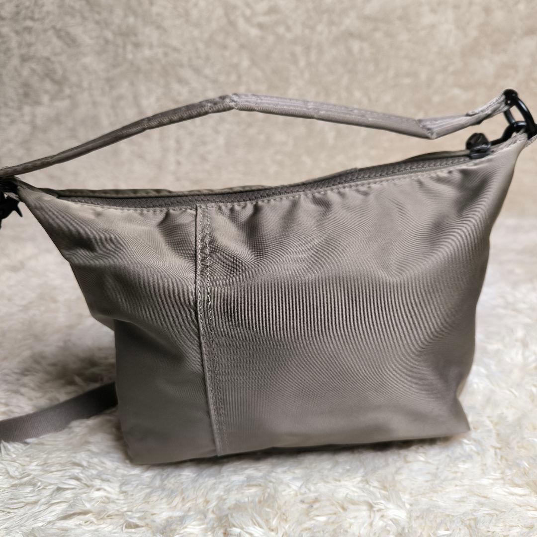 極美品】ポーターガール シェル ショルダーバッグ グレージュ 肩掛け可