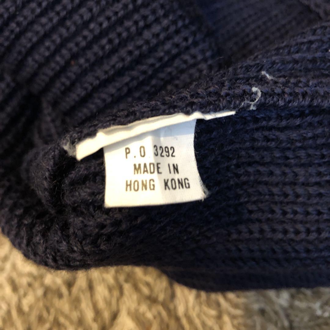 希少 90's patagonia パタゴニア ガイドセーター ニット ネイビー