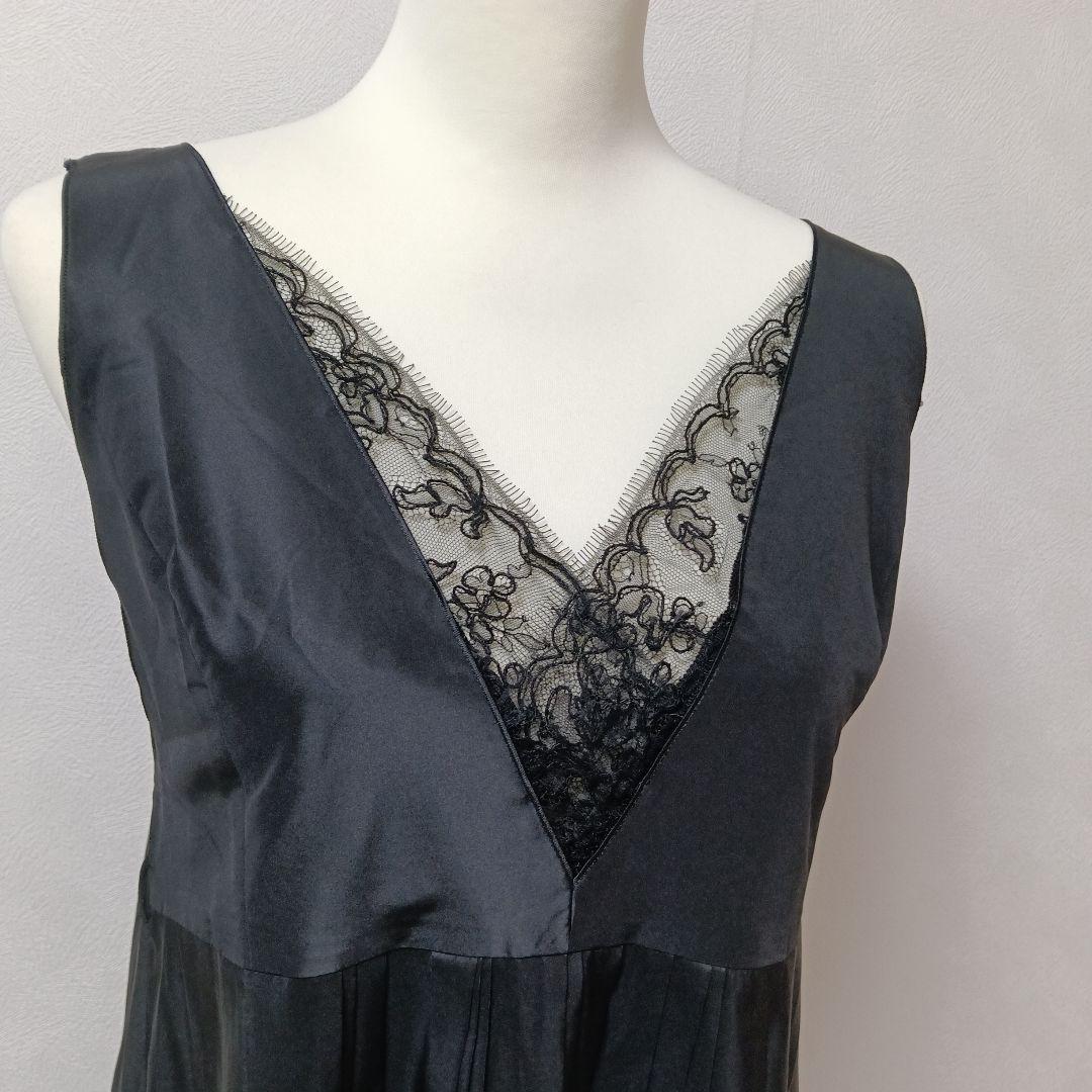 美品！FOXEY ドレスワンピース フォクシー シルク100% - メルカリ