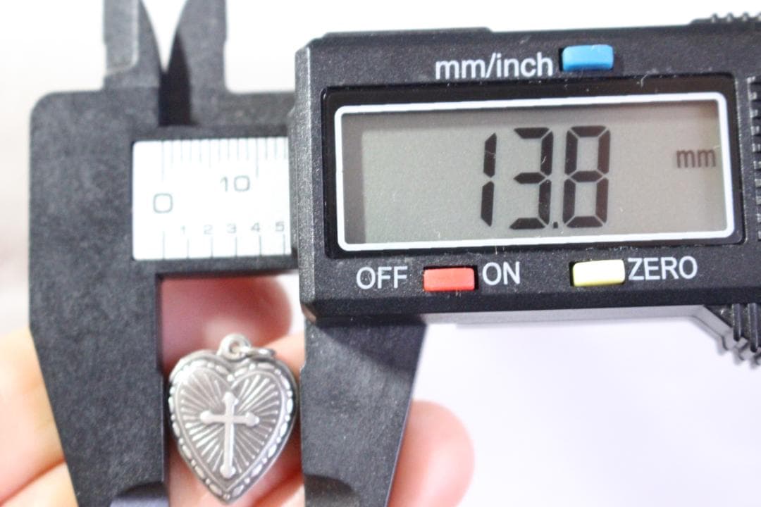 40s スウィートハートジュエリー パフィハート シルバー 十字架 クロス